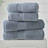 The Lyndon Company New Boston Bath Sheet Blue Lifestyle