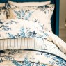 V&A Larkspur Meadow Reversible King Duvet Cover Set Blue Pillow Close Up