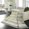 Biederlack Border Check Throw 140cm x 180cm Green Lifestyle