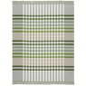 Biederlack Border Check Throw 140cm x 180cm Green Flatlay