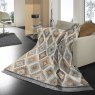 Biederlack Ikat Diamond Throw 140cm x 180cm Natural Lifestyle
