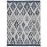 Biederlack Ikat Diamond Throw 140cm x 180cm Blue Flatlay