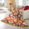 Biederlack Ombre Stripe Throw 140cm x 180cm Orange  Lifestyle
