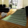 Biederlack Kian Stripe Throw 140cm x 180cm Green Lifestyle