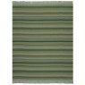 Biederlack Kian Stripe Throw 140cm x 180cm Green Flatlay