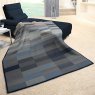 Biederlack Ombre Blocks Throw 140cm x 180cm Blue Lifestyle