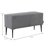 Fama Moonap Monroe Medium Footstool With Gap For A Table Fabric 02 Linen Dimensions