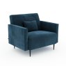 Fama Moonap Monroe Standard Armchair A Fabric 10 Teal Front