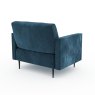 Fama Moonap Monroe Standard Armchair A Fabric 10 Teal Back