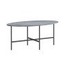 Marmora Oval Coffee Table Grey Marble & Grey