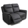 Fenton Electric Reclining 2 Seater Sofa Fabric Gunmetal