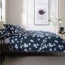 The Lyndon Company Petite Fleure Super King Duvet Cover Set Navy Side View