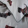 The Lyndon Company Hattie Reversible Single Duvet Cover Set White & Tartan Close Up