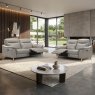 Fossano Electric Reclining 3 Seater & 2 Seater Sofas Leather Category 13(S) Mocha Lifestyle