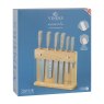 Viners Assure Elite 7 Piece Knife Block Wood in Packaging