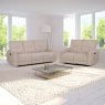 Kasia 3 Seater Electric Reclining Zero Gravity Sofa Fabric Taupe Lifestyle