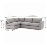 Caspian Modular 4+ Seater Corner Sofa RHF Fabric A