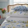 Helena Springfield Sweetpea Print Reversible Single Duvet Cover Set Blue Stacked
