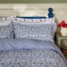 Joules Wandering Indienne Reversible Super King Duvet Cover Set Blue Close Up