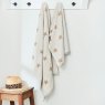 Helena Springfield Star Hand Towel Linen & Grey Lifestyle