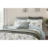 Bedeck of Belfast Emira Reversible Single Duvet Cover Set Soft Teal & Green Close Up