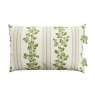 Sanderson Cobnut Stripe Reversible Single Duvet Cover Set Leaf Green Pillowcase