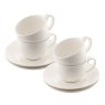 Belleek Erne Teacup & Saucer (Set of 4)