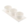 Belleek Erne 3 Piece Serving Bowl Set with Tray