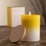 Galway Crystal Lime & Vetiver Candle with Wooden Lid Large Lifestyle