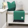 McNutt Supersoft Emerald Reversible Throw 145cm x 200cm Green & Charcoal Lifestyle