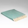 McNutt Supersoft Spearmint Herringbone Throw 145cm x 200cm Blue
