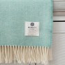 McNutt Supersoft Spearmint Herringbone Throw 145cm x 200cm Blue Lifestyle