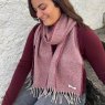 McNutt Forever Bramble Herringbone Scarf 30cm x 180cm Wine Lifestyle