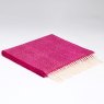 McNutt Lambswool Chianti Herringbone Scarf 30cm x 215cm Pink Folded