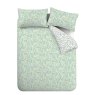 Bianca Fine Linens Ditsy Floral Reversible Single Duvet Cover Set Green Cutout