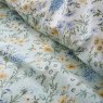 Bianca Fine Linens Ditsy Floral Reversible Super King Duvet Cover Set Green Fabric Close Up