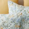 Bianca Fine Linens Ditsy Floral Reversible Super King Duvet Cover Set Green Pillow Piping Close Up