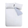 Bianca Fine Linens Hampton Stripe Reversible King Duvet Cover Set Blue Cutout