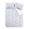 Bianca Fine Linens Thea Floral Reversible King Duvet Cover Set Blue Cutout