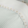 Catherine Lansfield Embroidered Daisy Double Duvet Cover Set Sage Green Daisy Trim