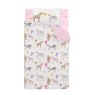Catherine Lansfield Happy Horses Reversible Double Duvet Cover Set Cream Cutout