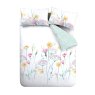 Catherine Lansfield Meadowsweet Floral Reversible Double Duvet Cover Set Bright Cutout