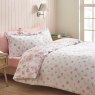 Catherine Lansfield Mirabelle Reversible Double Duvet Cover Set Pink Side 2