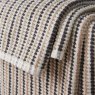 Catherine Lansfield Rice Weave Stripe Bath Sheet Grey Close Up