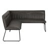 Cooper Corner 4+ Person Dining Bench LHF Faux Leather Grey 3