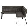 Cooper Corner 4+ Person Dining Bench RHF Faux Leather Grey 3