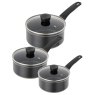 Kuhn Rikon Easy Induction 3 Piece Saucepan Set Black