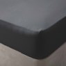 Belledorm Brushed Cotton Single Fitted Sheet Charcoal (15")