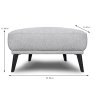 Lovell Large Footstool Fabric Cat 20 Dimensions