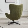 Raggae Swivel Armchair Fabric Moss Back